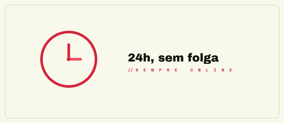 24h, sem folga