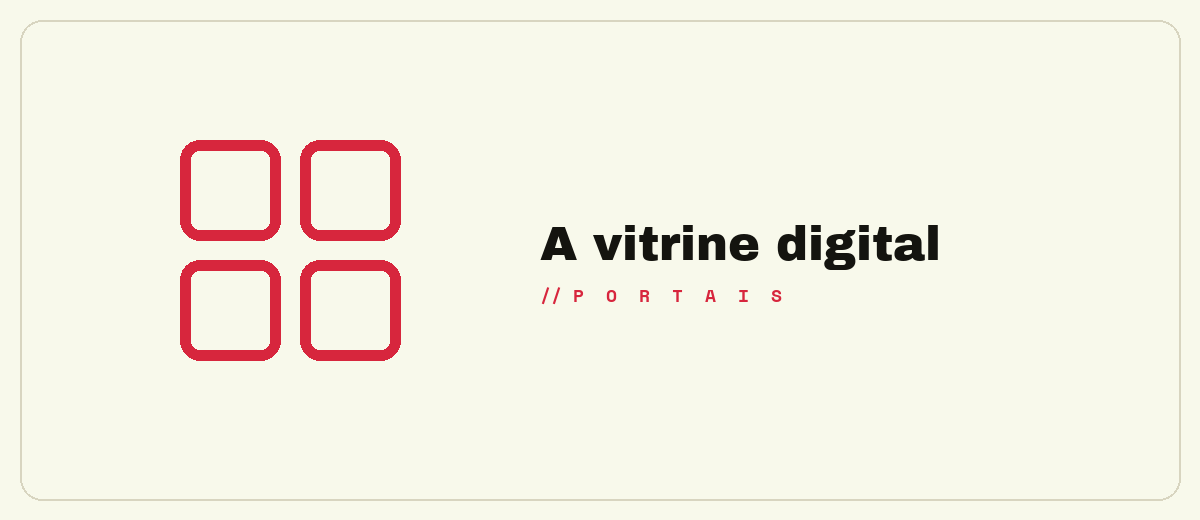 A vitrine digital